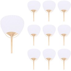 Uniart 竹柄扇, 混合顏色, 10個