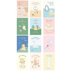 Monolike Story Town Afternoon Ver 1 明信片12款組, 混色, 1盒