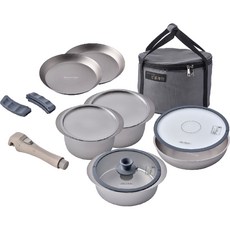 CLADIN 電磁爐真鈦鍋具14件組, 銀色, 1個, 14種