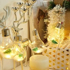 聖誕節拉旗 LED 裝飾小物 燈泡 20燈 燈泡樹, 燈泡色(暖白光)