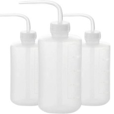 Walled Gardening 灑水壺 細孔多肉植物澆水器 1000ml, 透明, 3個