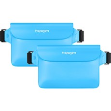 Spigen 多用途收納腰包防水袋 A620 2入, 海藍色不透明 + 海藍色透明, 1套