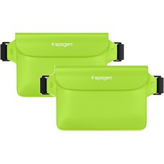 슈피겐 다용도 수납 힙색 방수팩 A620 2p, 캑터스그린불투명 + 캑터스그린투명