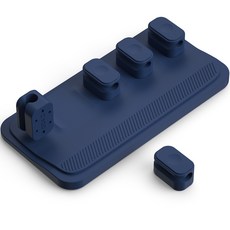 黑色磁吸電線整理支架, 海軍藍, 1個