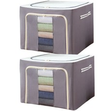 볼매다움 대용량 리빙박스, 그레이, 72L, 2개