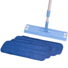 Greenpia 拖把 藍色+拖把布, 1個