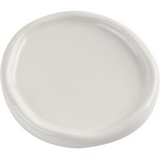 4色鍍鎳閃亮展示用圓形托盤, 白色