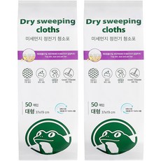 SINCERELY Frog 靜電除塵布 大型 50入, 2包