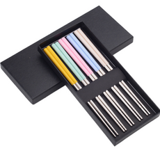 Tint筷子 23cm 5雙組, 混色, 5種筷子