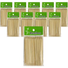 대나무 양면 산적 꼬지 10cm, 10개, 50개입