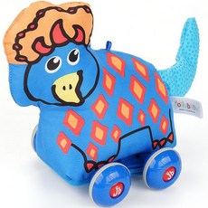 jollybaby 布質迴力車動物玩偶, 4. 三角龍, 1個