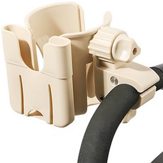 808STORE 2 in 1 雙用嬰兒車手機杯架支架 2孔, 1個, 米色
