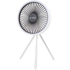 지잉 LED 써큘레이터 휴대용 무드등 캠핑선풍기, ZF-1000, 화이트