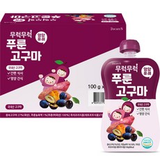 이유케어스 무럭무럭 과일퓨레, 푸룬고구마, 7개, 100g