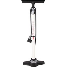 VIVaro 自行車壓力錶立式打氣筒, 白色, 1個