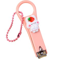 Seller Market 草莓兔子指甲剪 閉眼草莓兔子 + 珠鏈組, 1套, 混色