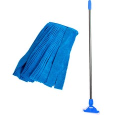크린메이트 경편마포걸레 파랑 + 스텐봉 세트, 1세트