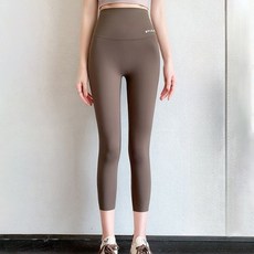 marketpia 女款皮拉提斯瑜珈高腰7分緊身褲