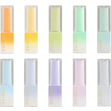 熱帶釉光指甲油 10款入, 混色, 1組