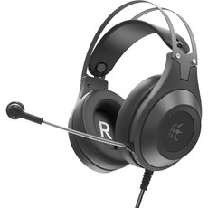 MiCRONiCS WIZMAX 虛擬7.1聲道電競耳機, H300, 黑色