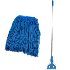 크린메이트 고급 면청사 마포걸레 + 알루미늄 마포대, 1세트
