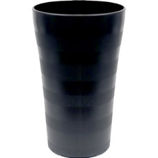 Hwabunworld 大型New Wave條紋花盆, 黑色, 1個