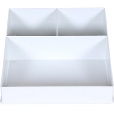 화장품 소품 슬림미니 정리함 1단, 화이트, 1개