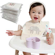 Bell Baby 一次性圍兜拉鍊袋 10p, 6個, 睡覺的樹懶