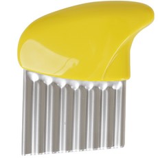 SHIMOMURA 下村工業 方便波浪馬鈴薯切刀, 1個, 黃色