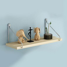 Funny Seller 客廳木製壁掛層架, 1層, 棕色