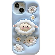 DailyFull 蓬鬆立體綿羊手機支架軟殼