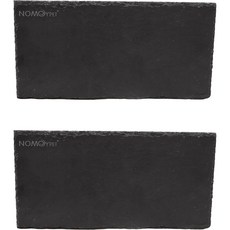 NOMOY PET 堅固的石板爬蟲餵食碗 30 x 15 cm, 2個, 單一顏色