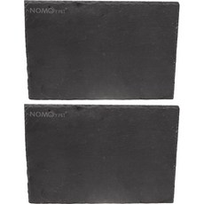 NOMOY PET 堅固的石板爬蟲餵食碗 30 x 20 cm, 2個, 單一顏色