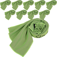 運動毛巾, 綠色, 10個