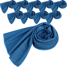 運動毛巾, 淺藍色, 10個