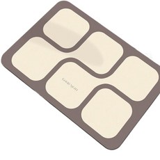 Moneta 極簡現代輕巧地墊 80 x 50 cm, 棕紅色