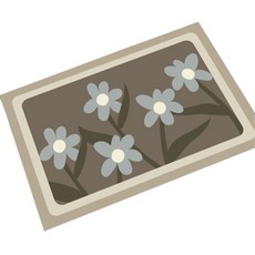 莫內塔棕色系列輕量腳踏墊, A05, 1個