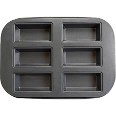 矽膠塗層費南雪模具 6格, 1個