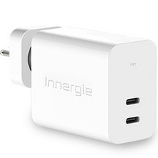 Innergie C6 Duo 63W 雙 USB-C 電源供應器, 白色, 1個