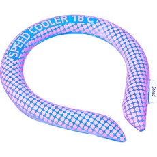 SpeedGown 管狀涼感圍巾 降溫頸圈 冰涼頸圈, 粉色圓點
