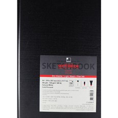 신한화구 프리미엄 스케치북 하드커버, A4, 110매, 1개
