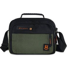 CAPACCI 男用運動休閒斜背包 YB_CP8404, 卡其色(綠色)