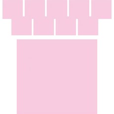 morning glory 自黏便條紙 75 x 76 mm 100張, 粉紅色, 10個