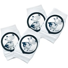 Tobagi 純棉嬰幼兒護膝, 2套, 黑白狗