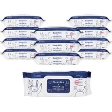 크린랩 김참새 물티슈 네이처 캡형, 70개입, 12개