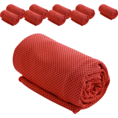 熱銷電商 運動毛巾, 紅色, 10個