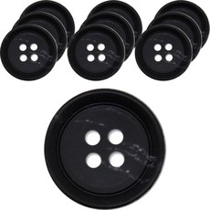 ButtonKing 1094 N4 鈕扣 20mm, 10個, 黑色09
