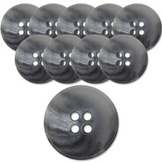 ButtonKing 1189 半光澤鈕扣 20mm, 03 灰色, 10個