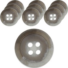 ButtonKing 1094 N4 鈕扣 20mm, 10個, 灰色 03