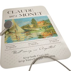 莫內塔藝術浴室地板防滑墊, 1個, A01